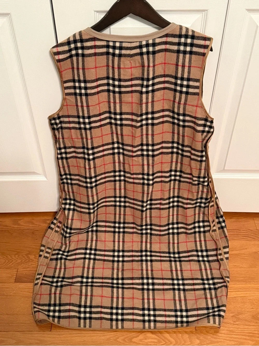 Vintage Burberrys Check Wool Plaid Trench Coat Insert - Picture 2 of 5